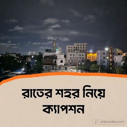 রাতের শহর নিয়ে ক্যাপশন