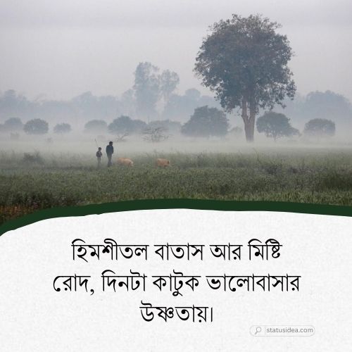 শীতের স্ট্যাটাস আইডিয়া