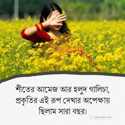 সরিষা ফুল নিয়ে ক্যাপশন